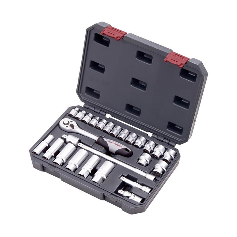 Steckschlüssel-Satz Basic Line, 3/8“, 26-tlg. Kraftwerk