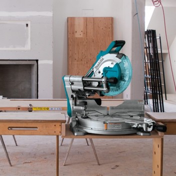 Scie à onglets 2x18V BL AWS DLS211 Makita