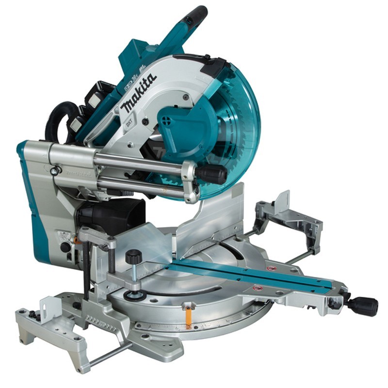 Scie à onglets 2x18V BL AWS DLS211 Makita