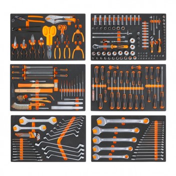 Composition de 214 outils en plateaux mousse compacte 5988VU/M Beta