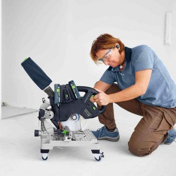 Scie à onglets sans fil SYMMETRIC SYMC 70 EB-Basic Festool