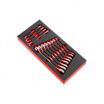 Module de clés mixtes à cliquet métriques en plateau mousse MODM.467BJ12PB Facom