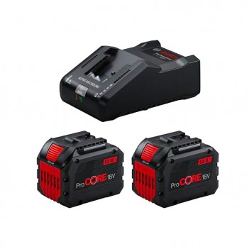Set 2 batteries ProCORE18V 12Ah + Chargeur GAL 18V-160 Bosch