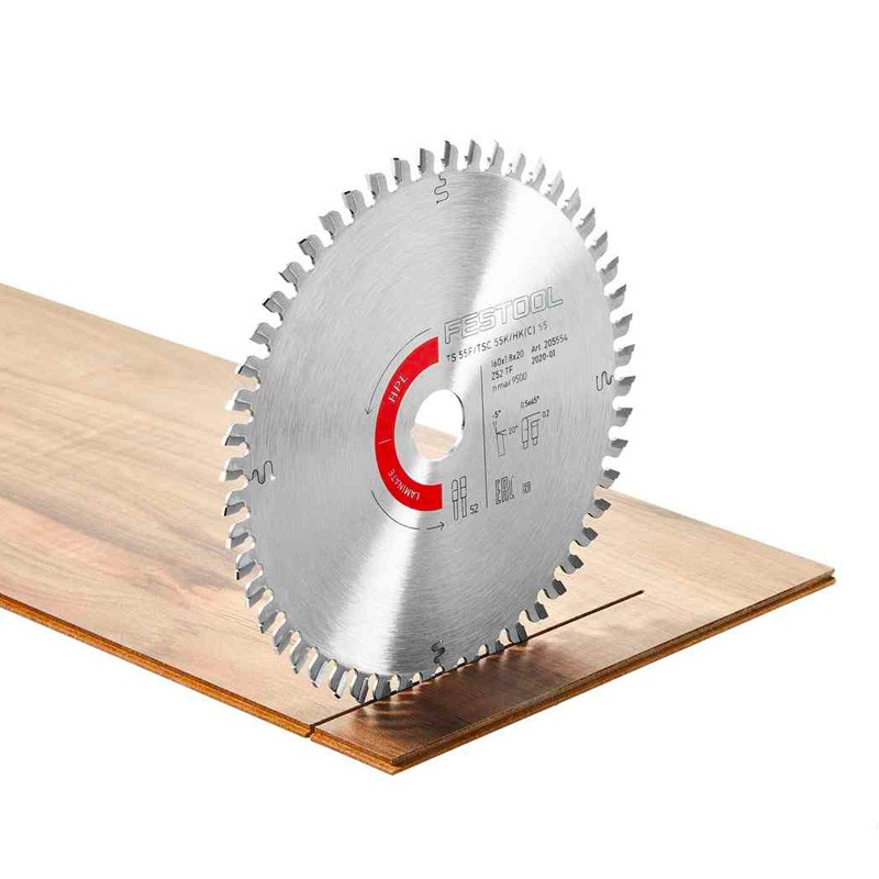 Kreissägeblatt LAMINATE/HPL HW 168x1,8x20 TF 52 Festool