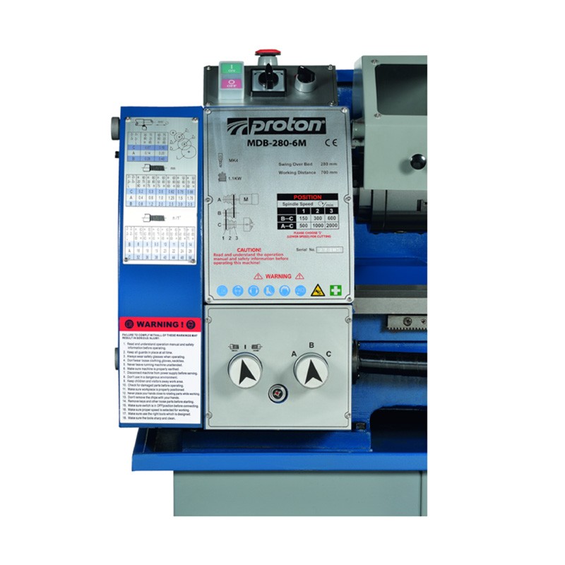 Metalldrehmaschine 230V MDB-280-6M Proton
