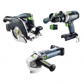 Kit Combo sans fil menuiserie HKC 55/TPC 18/AGC 18/TB M 137 Festool