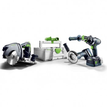 Kit Combo sans fil menuiserie HKC 55/TPC 18/AGC 18/TB M 137 Festool