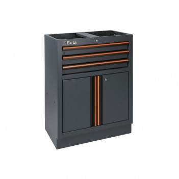 Module fixe avec 3 tiroirs et 2 portes C45PRO 2.0 M3A Beta