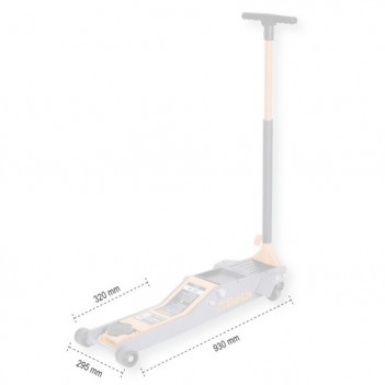 Cric rouleur hydraulique long 2 t 3029L/2T Beta