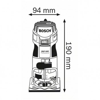 Kantenfräse 600W GKF 600 Bosch
