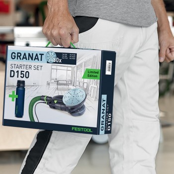 Schleifscheibe Granat STF D150/48 GR-Set + 1L Trinkflasche Festool