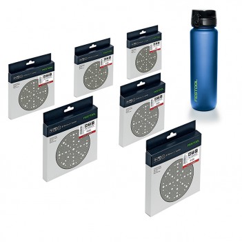 Schleifscheibe Granat STF D150/48 GR-Set + 1L Trinkflasche Festool
