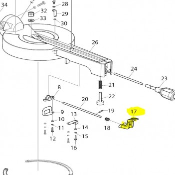 Plastikknopf für LS0815FLN Makita