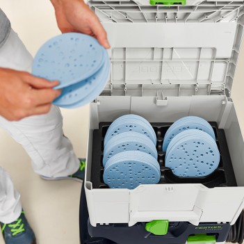 Systainer d'abrasifs Granat SYS-STF D150 GR-Set (120 disques) Festool