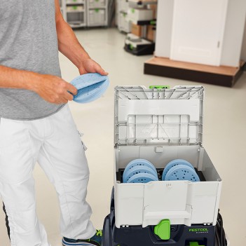 Systainer d'abrasifs Granat SYS-STF D150 GR-Set (120 disques) Festool
