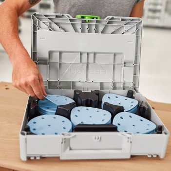 Schleifmittel-Systainer³ Granat SYS-STF D125 GR-Set (100 Schleifscheiben) Festool