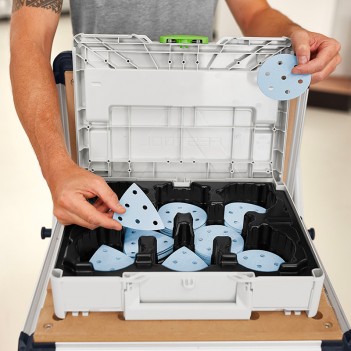 Schleifmittel-Systainer³ Granat SYS-STF D90/V93 GR-Set (160 blätter) Festool