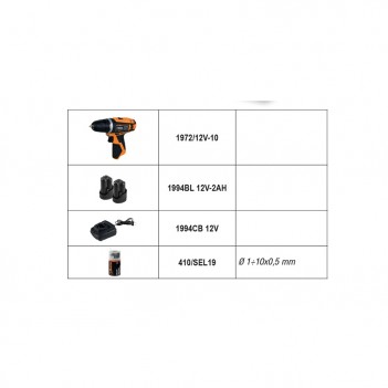 Koffer mit 147 Werkzeugen + 12V-Bohrmaschine BW 2056E 12V/19P Beta