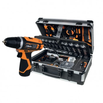 Valise avec 147 outils pour maintenance générale + perceuse 12V BW 2056E 12V/19P Beta