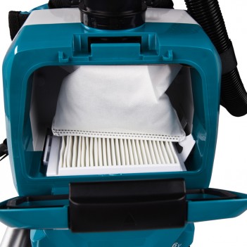 Rückentragbarer Staubsauger 2x18V + 4 Akku DVC261ZX11 Makita