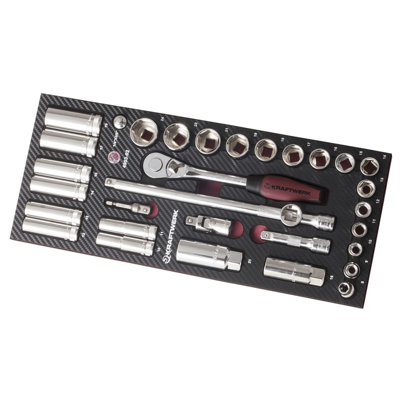 Einsatz/Modul EVA3 Steckschlüssel 3/8”, 32-tlg. für Mobilio 4903-02 Kraftwerk