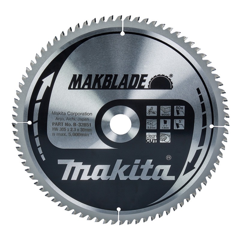 Lame de scie circulaire, Makblade T.C.T, 305 x 30 mm, 80 dents B-32851 Makita