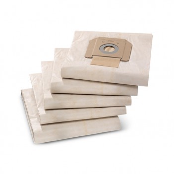 Sacs filtrants papier, 5 x , NT 48, NT 65, NT 70, NT 72, NT 75, NT 80, WET VAC Kärcher