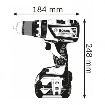Perceuse-visseuse à percussion 60Nm GSB 18V-60 C Bosch