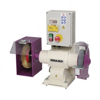 Schleifscheibe mit Bürste...