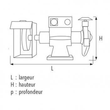Bürstenschleifmaschine mit Bremse 140 Sidamo