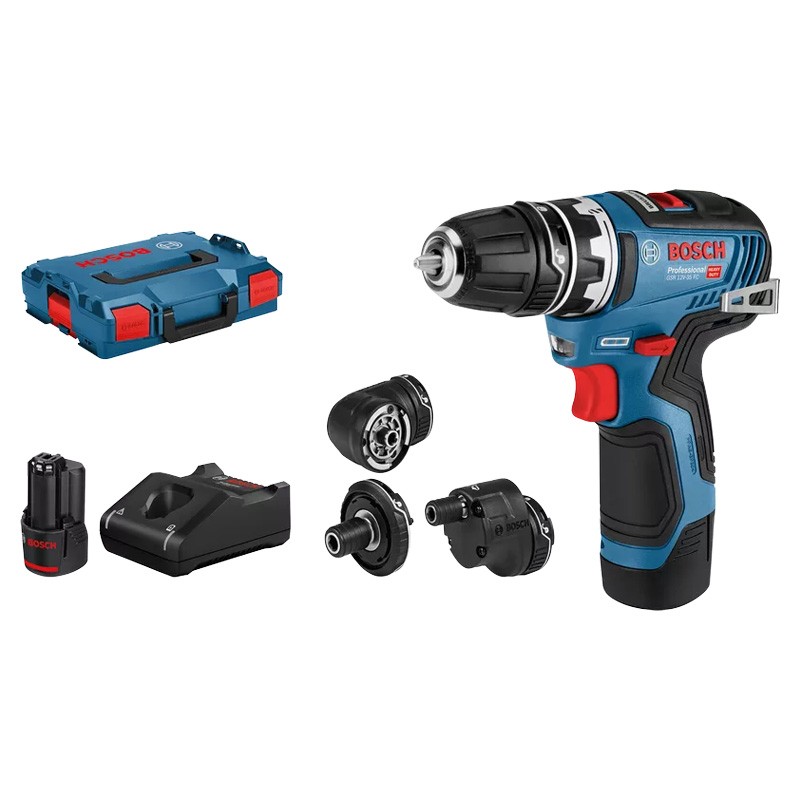 Perceuse-visseuse GSR 12V-35 FC + 2 Accus et Accessoires Bosch