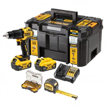 Kit Perceuse à percussion 100 ans XR 18V + Accus + Accessoires DCZ100P2KT DeWalt