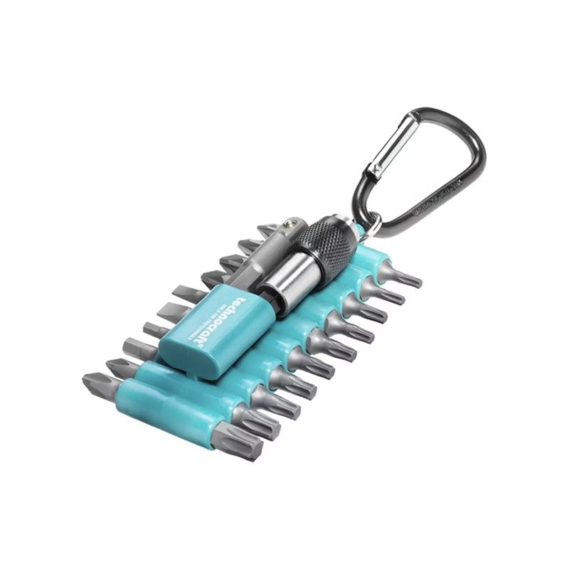 Bit-Satz mit Karabinerhaken, 22-tlg Technocraft