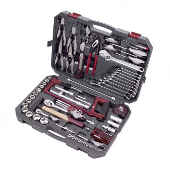 Steckschlüssel-Satz 1/4" + 1/2", 115-tlg. Kraftwerk