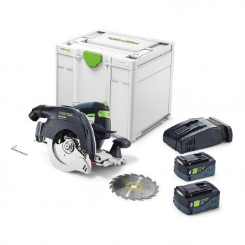 Scie circulaire à capot basculant sans fil HKC 55 5,0 EBI-Plus-SCA Festool