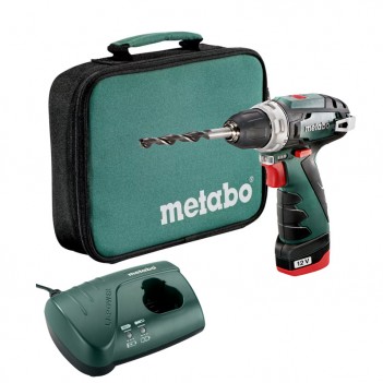 Set 12V Powermaxx BS Bohrschrauber + Akku und Ladegerät Metabo