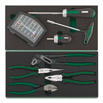 Werkstattwagen 7 Schubladen mit Werkbank, 267 Werkzeuge  WB 621/267QR Stahlwille