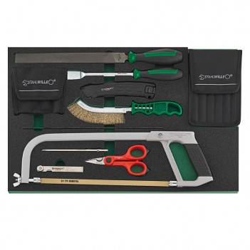 Werkstattwagen 7 Schubladen mit Werkbank, 267 Werkzeuge  WB 621/267QR Stahlwille