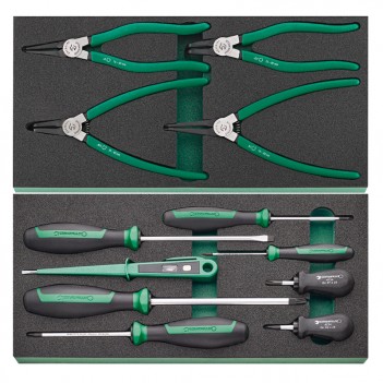 Servante d'atelier 7 tiroirs avec établi, 267 outils WB 621/267QR Stahlwille