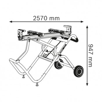 Support / Table de travail pour scies GTA 2500 W Bosch