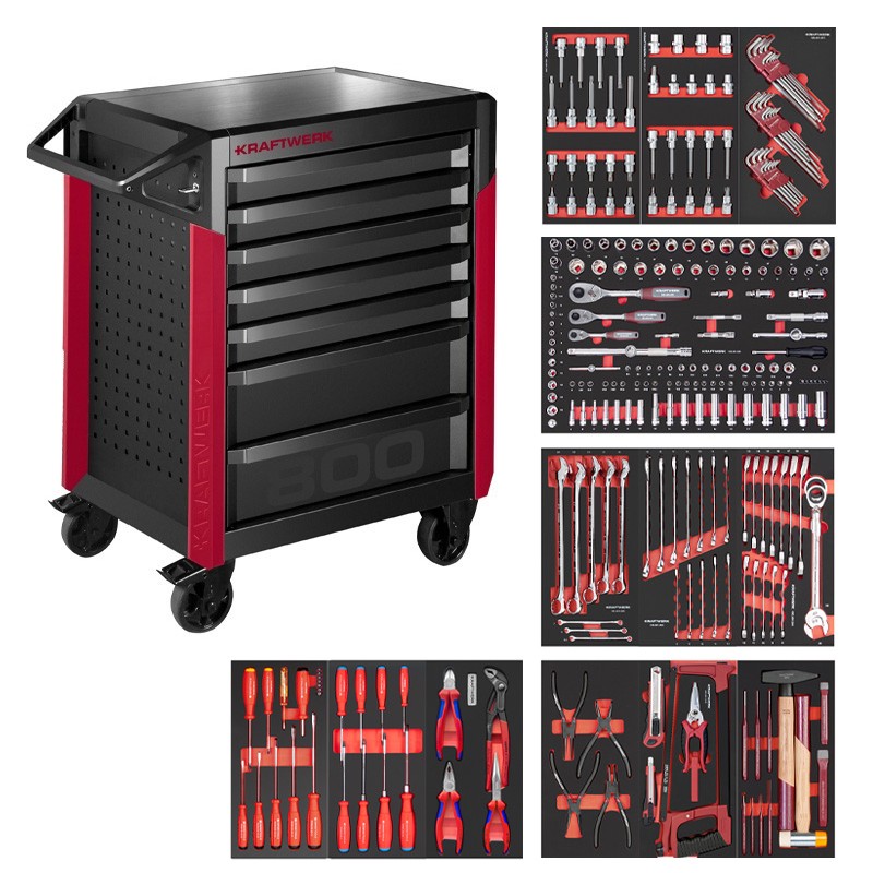 Servante d'atelier PT LINE PT800 7 tiroirs, PB 290 pcs. Kraftwerk