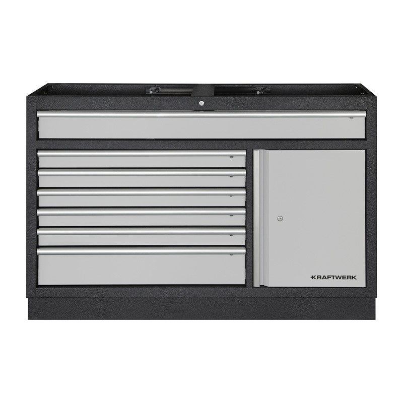 Meuble bas large 7 tiroirs et armoire Mobilio 3964-02-W Kraftwerk