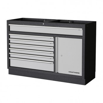 Breiter Unterschrank mit 7 Schubladen und Schrank Mobilio 3964-02-W Kraftwerk