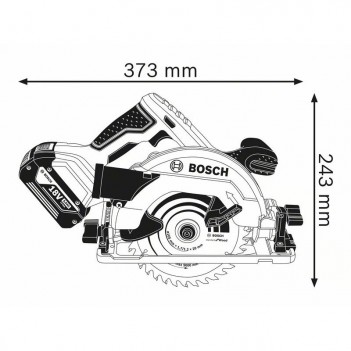 Akku-Kreissäge GKS 18V-57 G 165mm Bosch