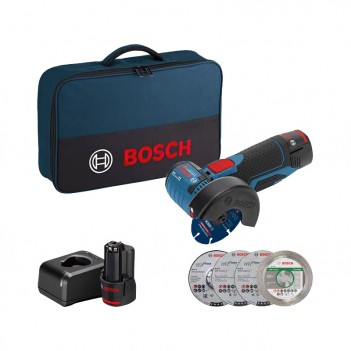 Meuleuse angulaire 76mm GWS 12V-76 + 2 accus et malette Bosch