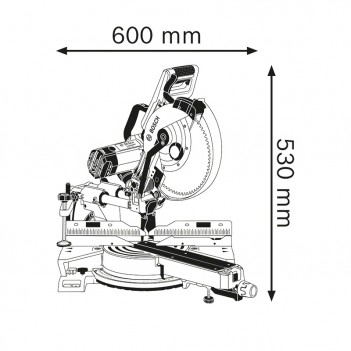 Radialgehrungssäge 1800W 305mm GCM 12 SDE Bosch