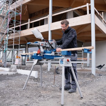 Scie à onglets radiale sans-fil BITURBO GCM 18V-254 D Bosch