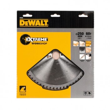 Lame de scie circulaire 250x 30mm 60 dents Dewalt