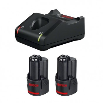 Starter-Set 2 akkus GBA 12V 2.0Ah + Schnellladegerät GAL 12V-40 Bosch