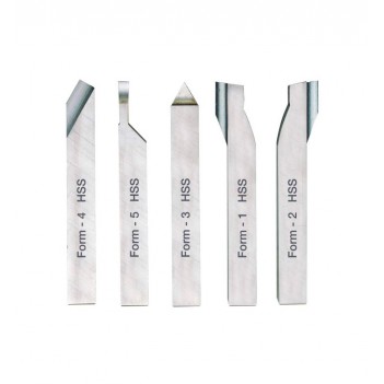 Jeu d'outils de tournage HSS 5pcs pour tour à métaux Proxxon